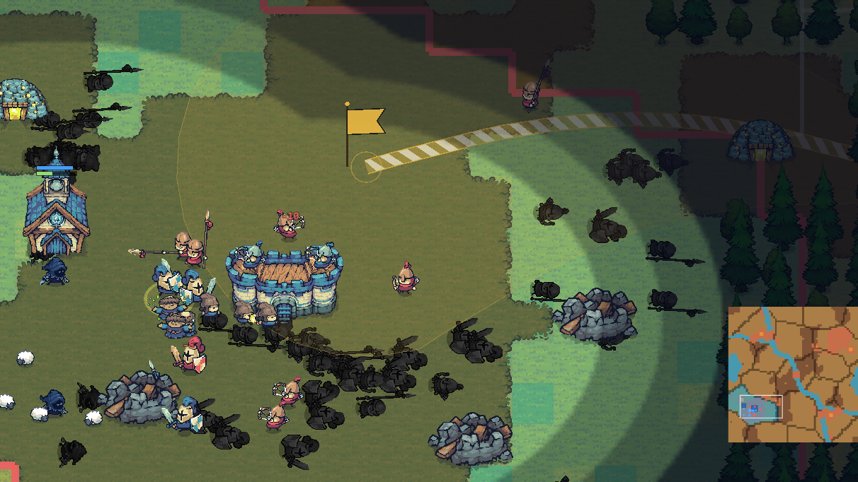 A siege of the rival castle